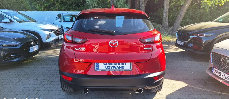 Mazda CX-3 cena 64800 przebieg: 90000, rok produkcji 2016 z Rawicz małe 436